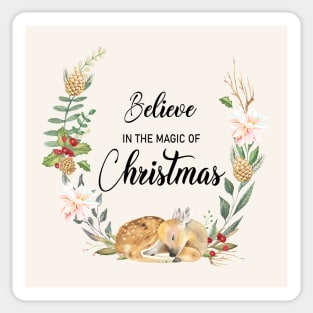 Belive in the magic of christmas Sticker